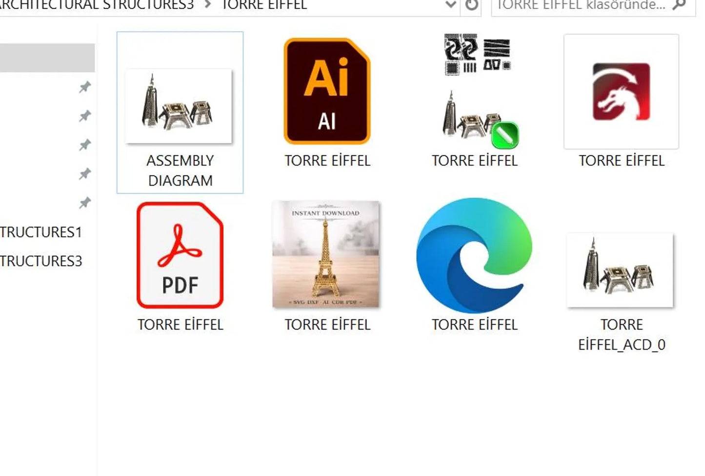 Cut Hive Masterpieces - 4 Landmarks Laser Cut 3D Bundle (Eiffel Tower, Sydney Opera, Disney Castle, Saint Basil’s)