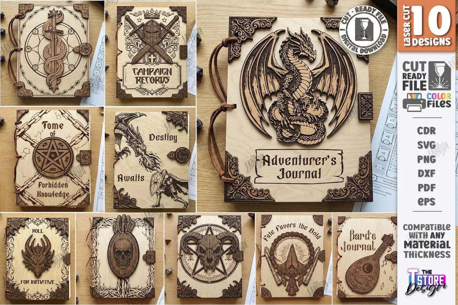 Cut Hive Fantasy Dungeon Laser Cut Bundle - 120 Designs - Cut Hive