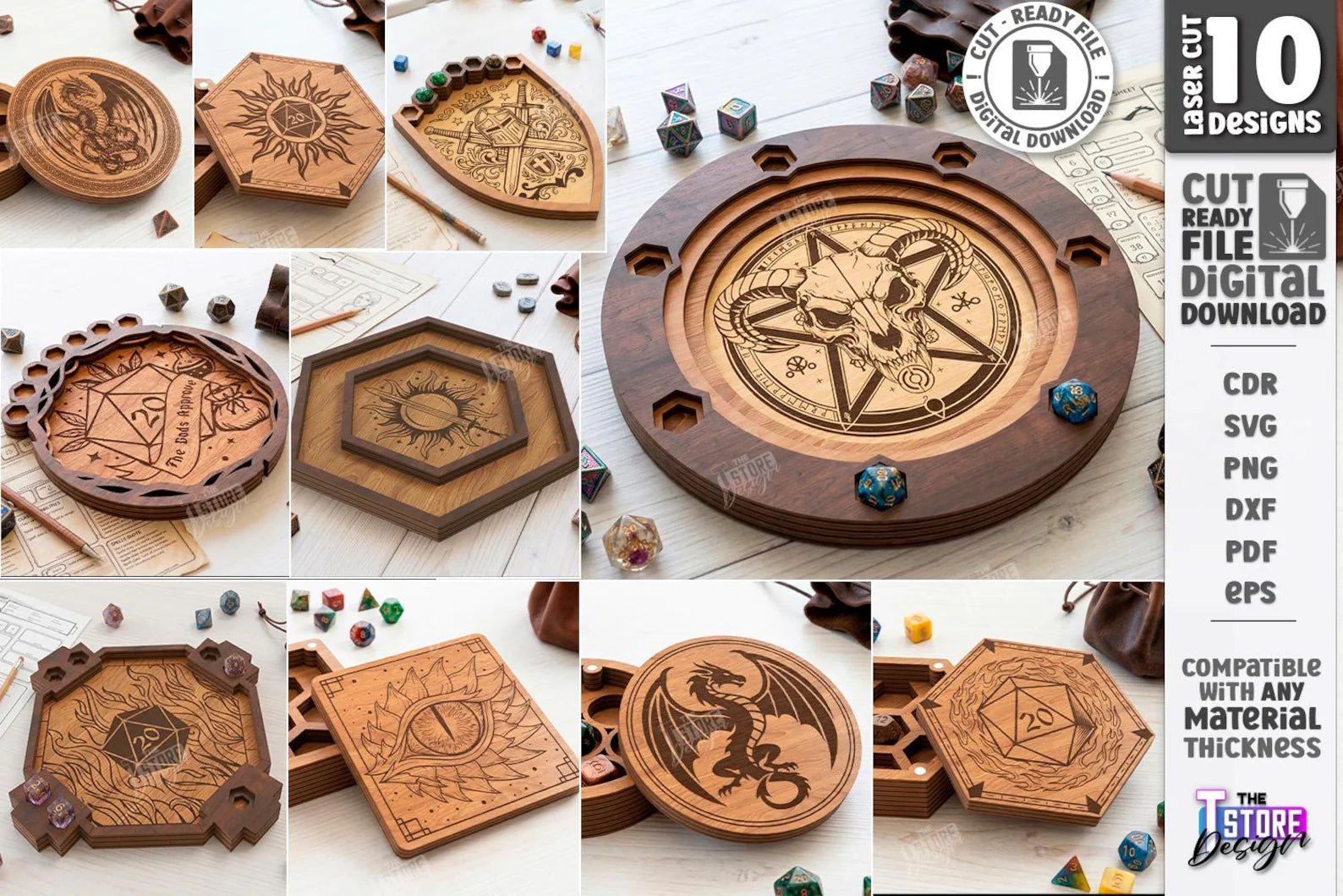 Cut Hive Fantasy Dungeon Laser Cut Bundle - 120 Designs - Cut Hive
