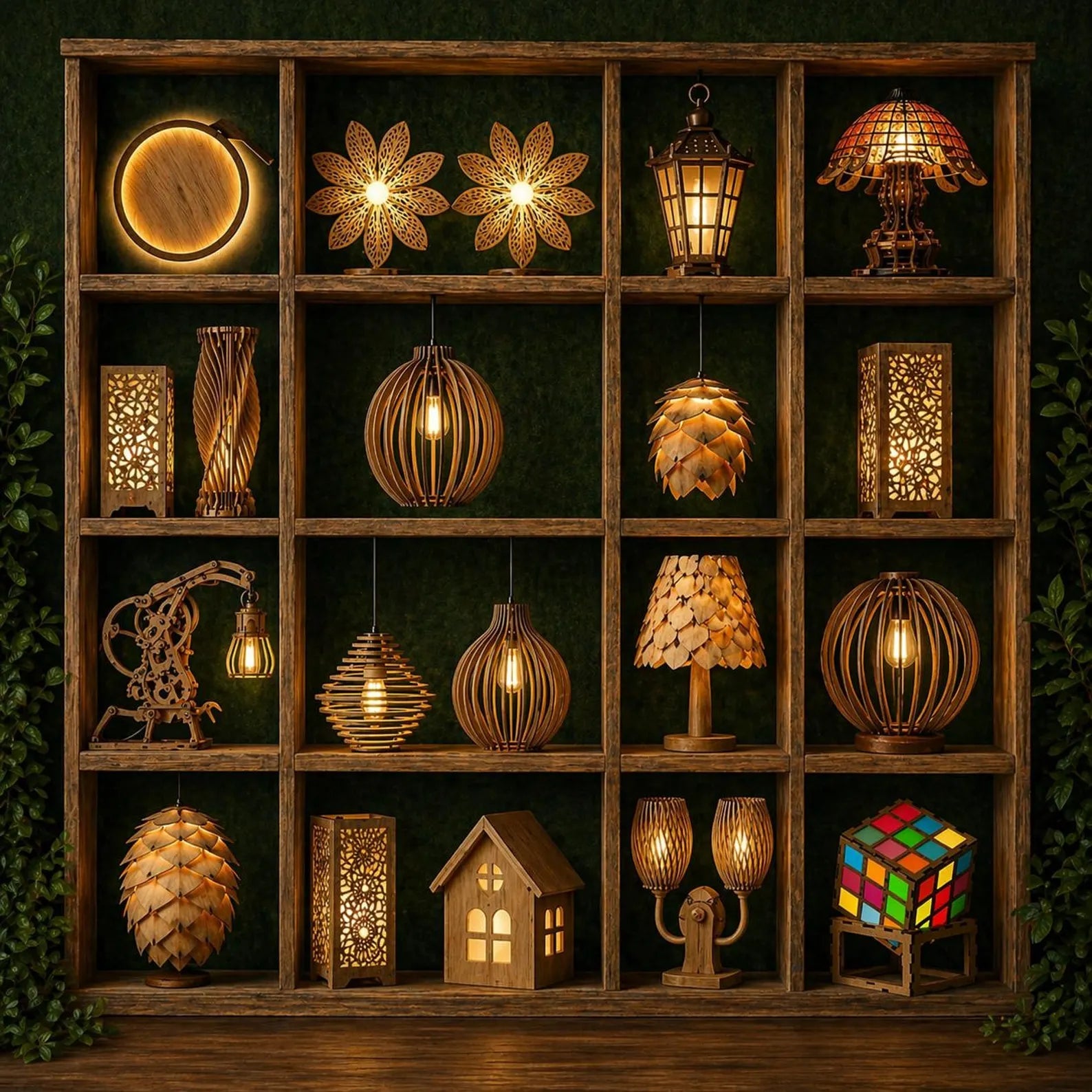 Cut Hive Illumination Bundle - 350 Laser Cut Lamp Designs - Cut Hive