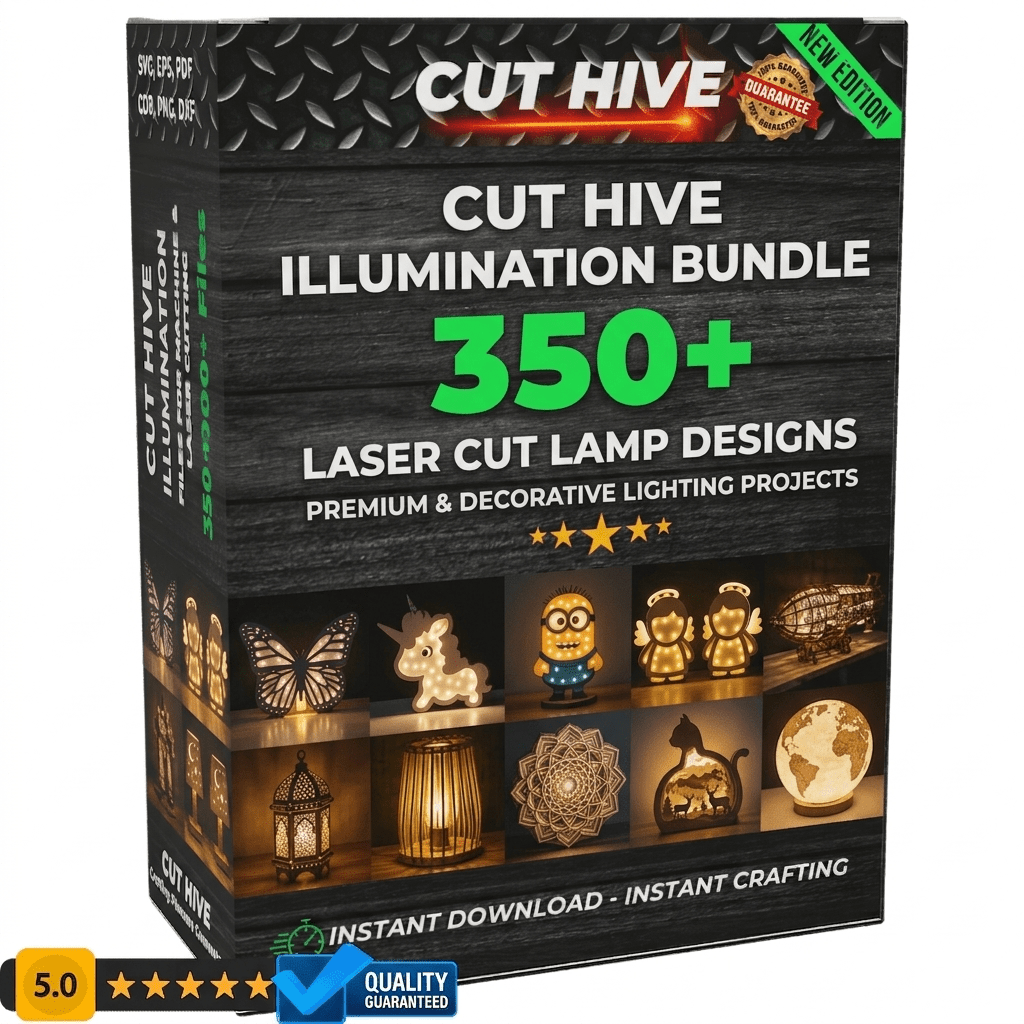 Cut Hive Illumination Bundle - 350 Laser Cut Lamp Designs - Cut Hive