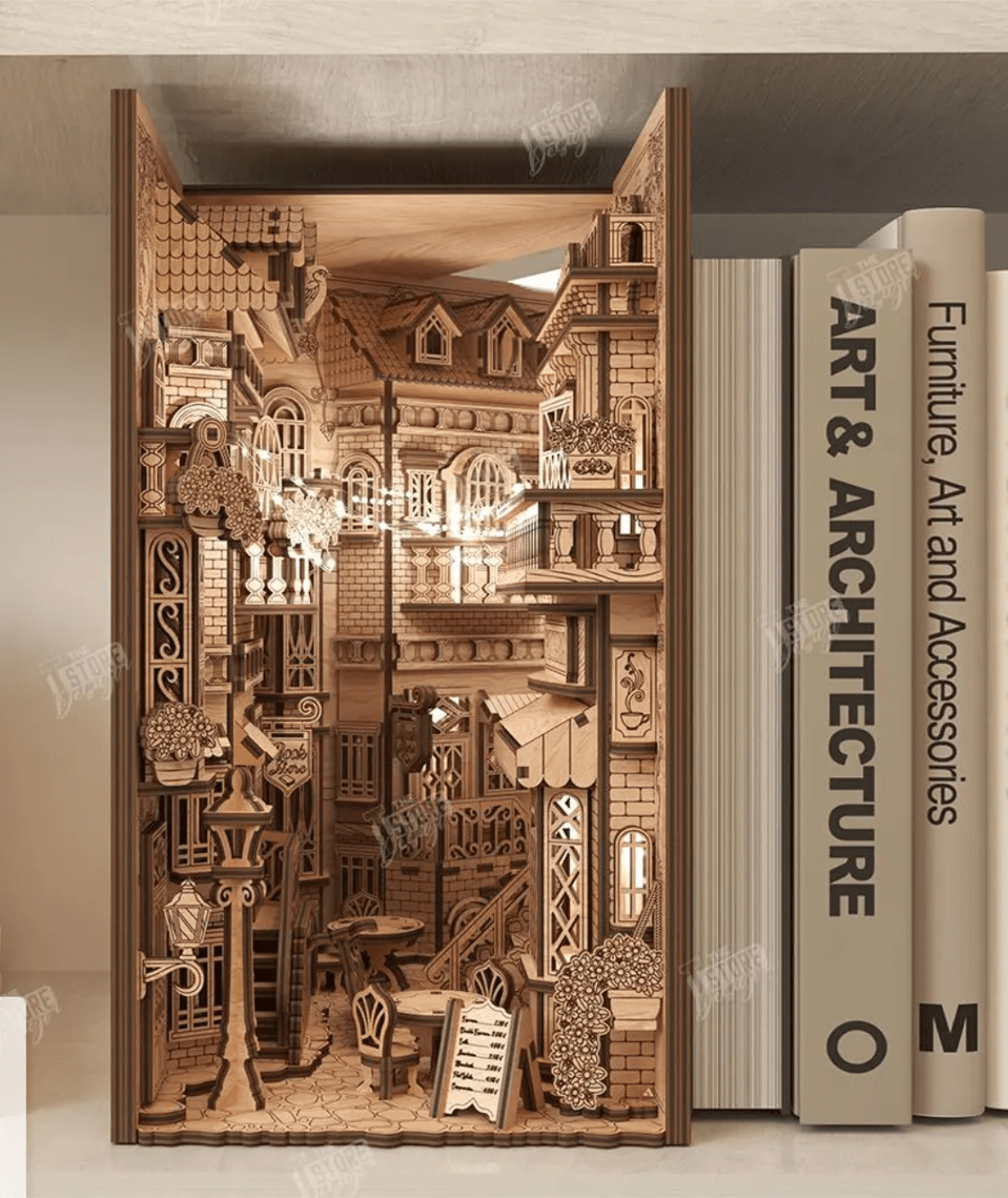 Cut Hive Masterpiece Series - 3D Book Nook European Alley Laser Cut Design - Cut Hive