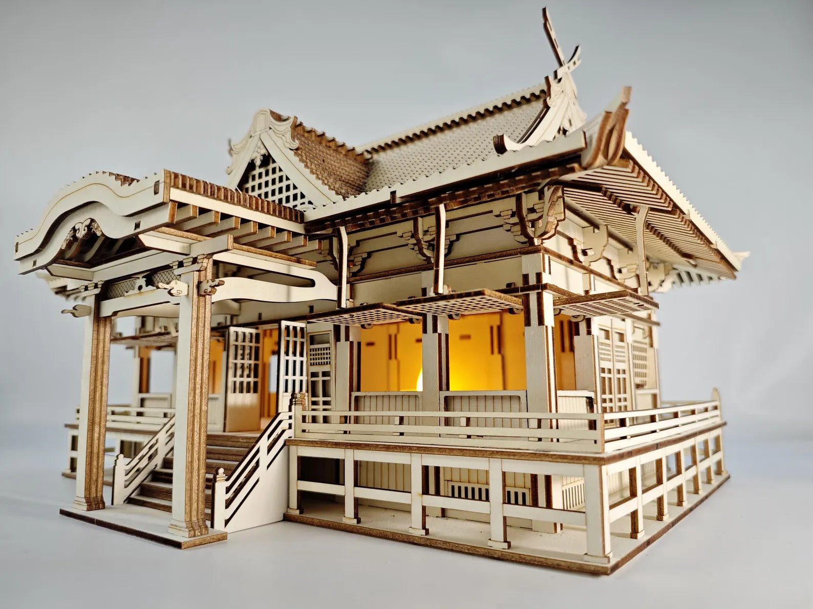 Cut Hive Masterpiece Series - Japanese Intricate Shrine 3D Model Laser Cut Design - Cut Hive