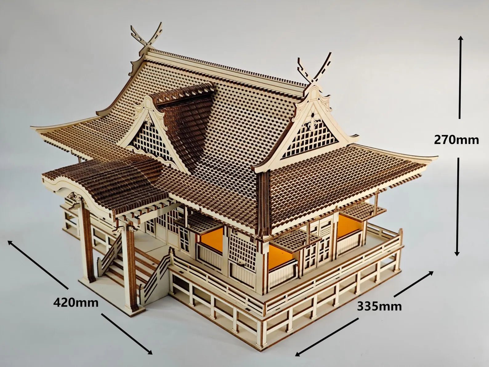 Cut Hive Masterpiece Series - Japanese Intricate Shrine 3D Model Laser Cut Design - Cut Hive