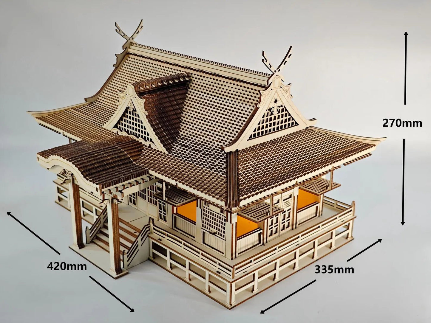 Cut Hive Masterpiece Series - Japanese Intricate Shrine 3D Model Laser Cut Design - Cut Hive