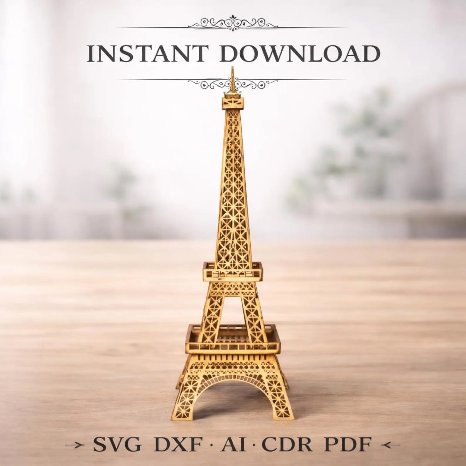Cut Hive Masterpieces - 4 Landmarks Laser Cut 3D Bundle (Eiffel Tower, Sydney Opera, Disney Castle, Saint Basil’s) - Cut Hive