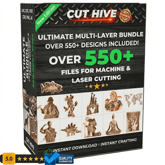 Cut Hive Multi - Layer Laser Cut Bundle - 550 Multi - Layer Designs - Cut Hive