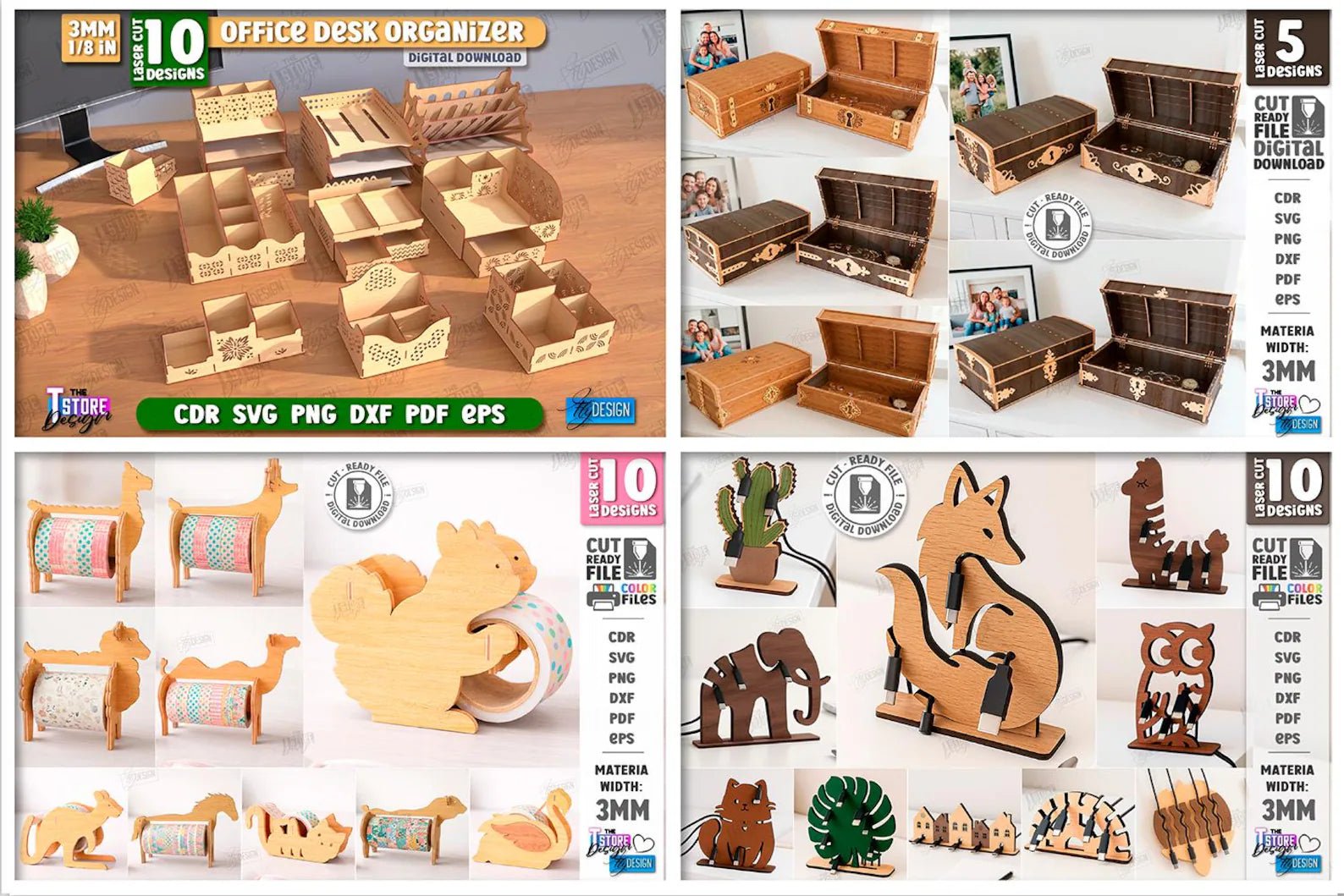 Cut Hive Organizers Mega Bundle - 300 Designs - Cut Hive