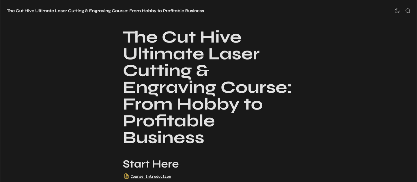 Cut Hive Ultimate Laser Cutting & Engraving Course: From Hobby to Profitable Business - Cut Hive