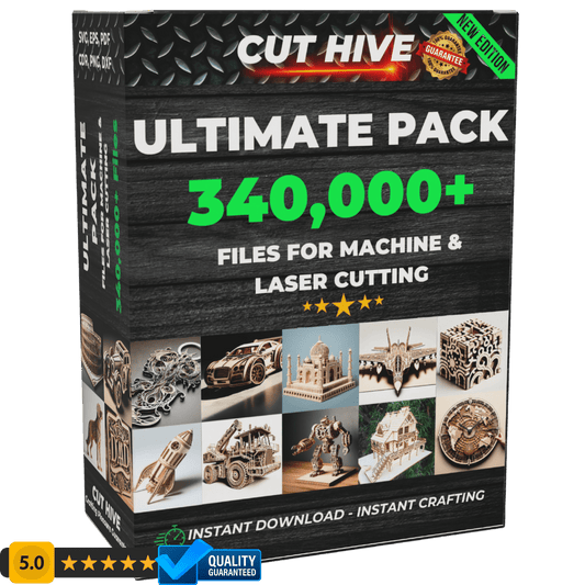 Cut Hive ULTIMATE PACK - 340,000 Laser Cutting & Engraving Files - Cut Hive