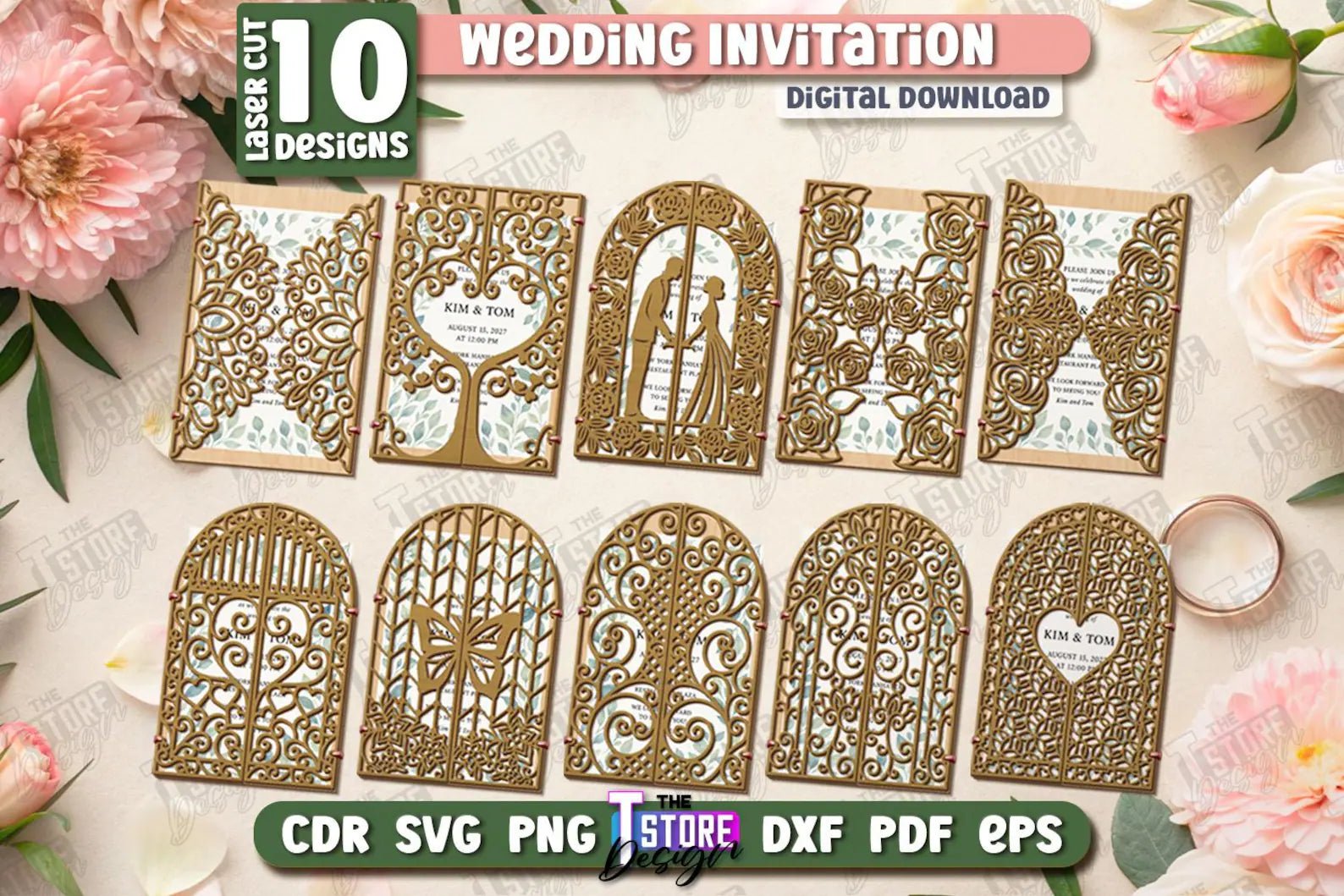 Cut Hive Wedding Laser Cut & Engraving Bundle - 200 Designs - Cut Hive