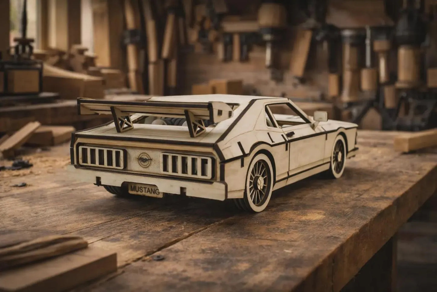 Cut Hive Masterpieces - Hot Stuff Wooden Car Bundle (Hot Rod, Mustang & Bone Shaker)