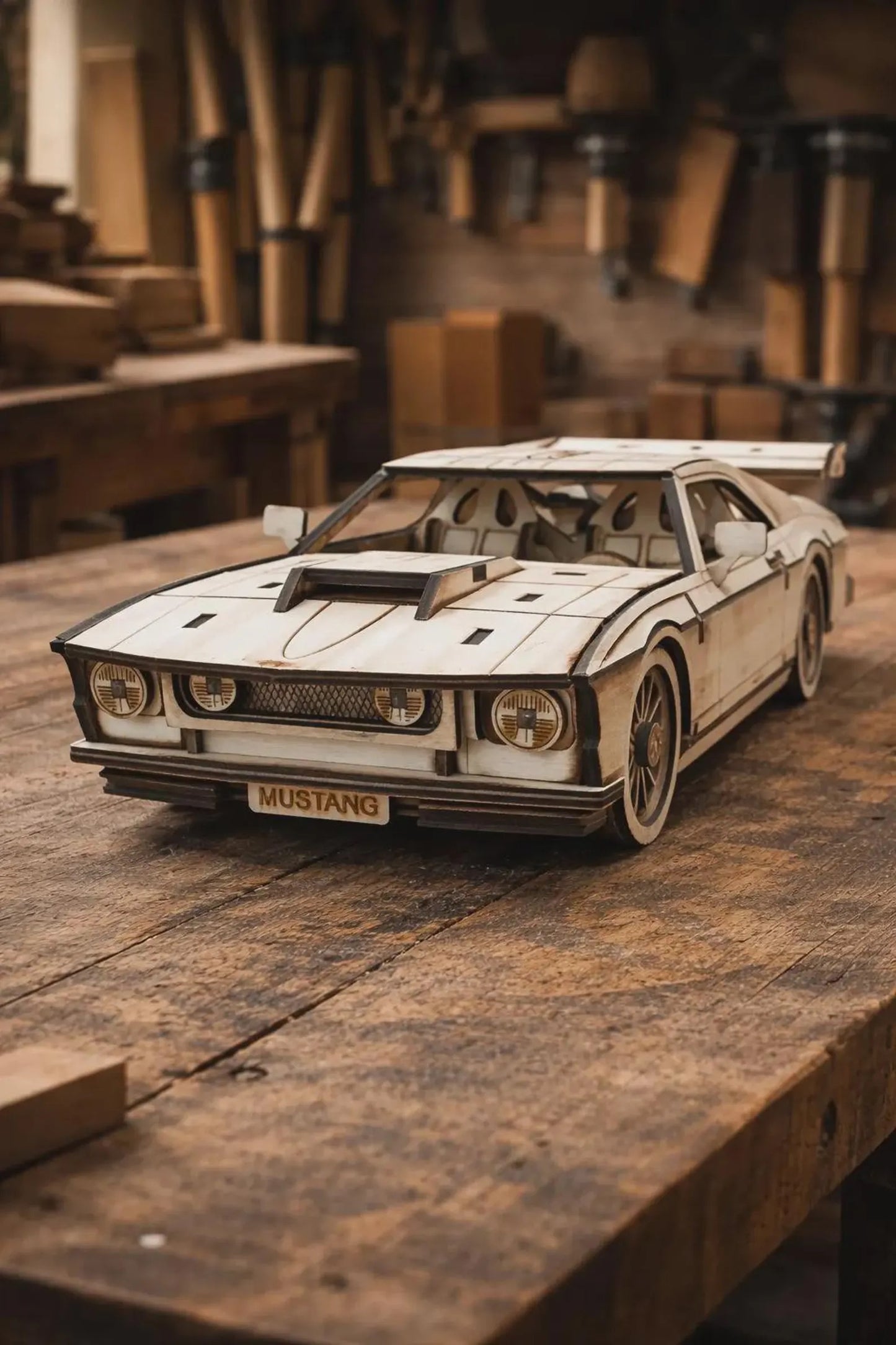 Cut Hive Masterpieces - Hot Stuff Wooden Car Bundle (Hot Rod, Mustang & Bone Shaker)