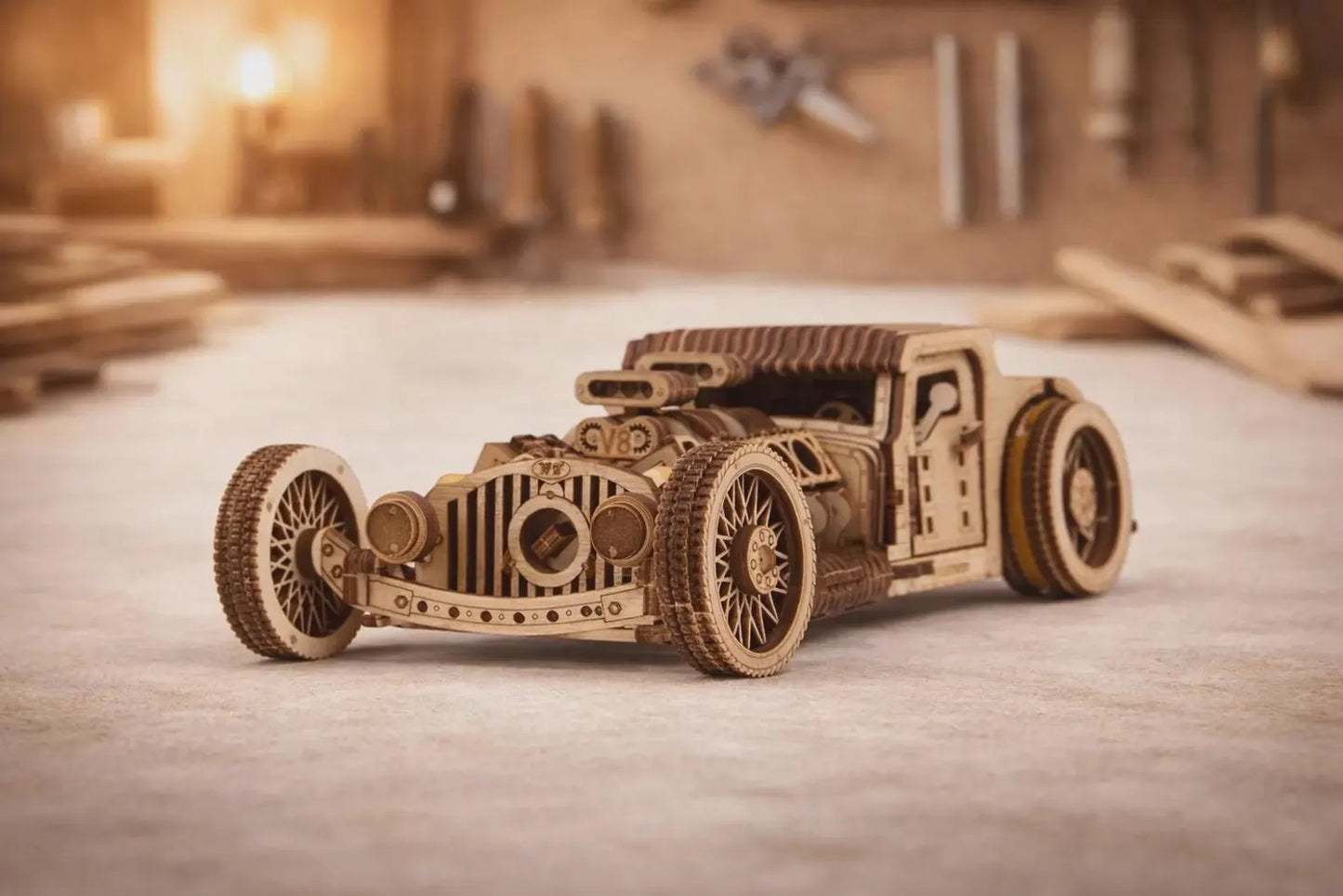 Cut Hive Masterpieces - Hot Stuff Wooden Car Bundle (Hot Rod, Mustang & Bone Shaker)