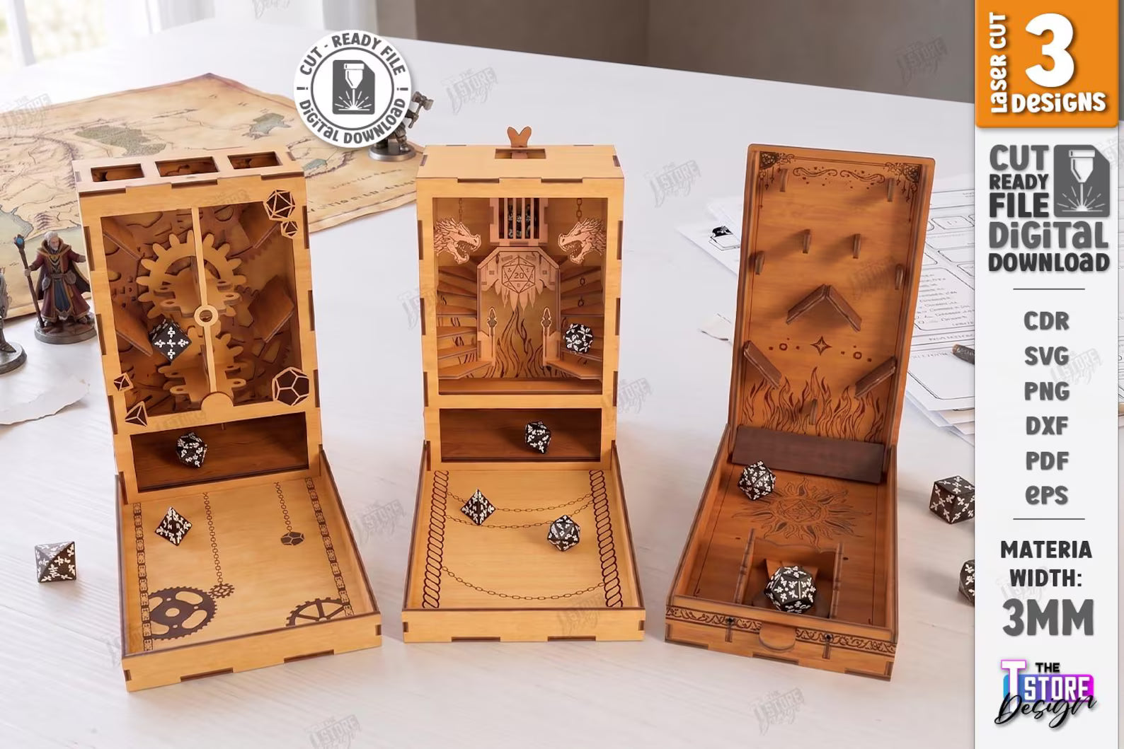 Cut Hive Fantasy Dungeon Laser Cut Bundle - 120 Designs