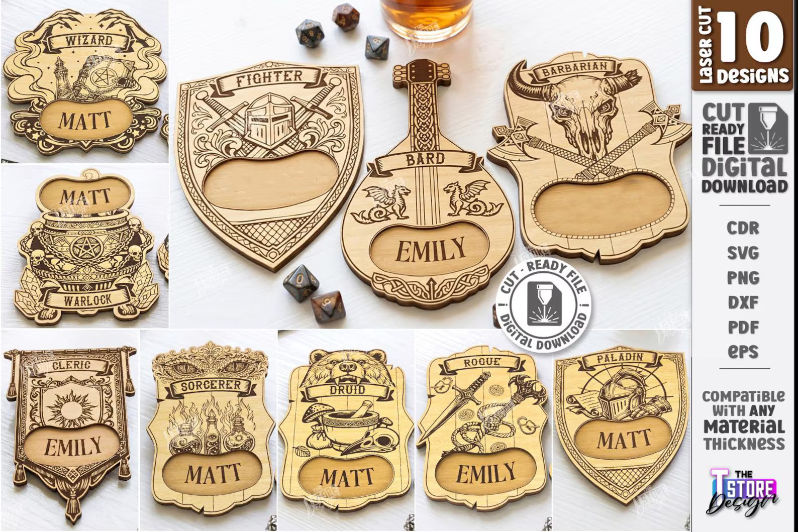 Cut Hive Fantasy Dungeon Laser Cut Bundle - 120 Designs