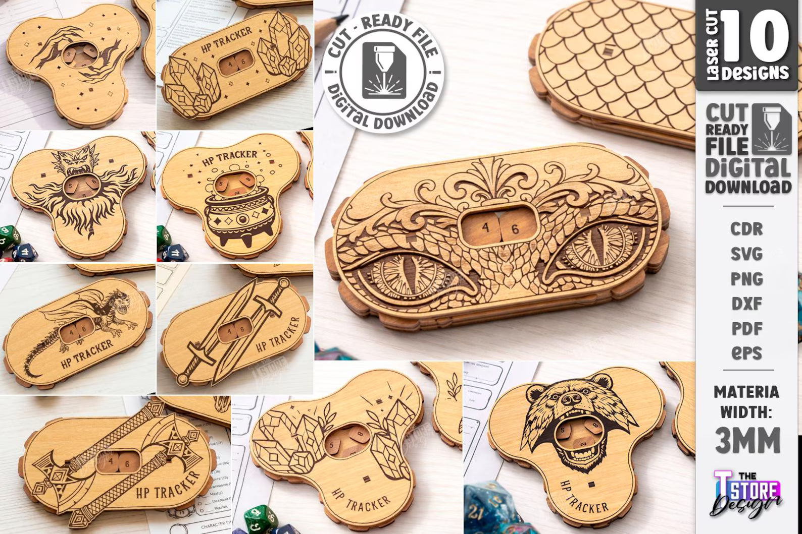 Cut Hive Fantasy Dungeon Laser Cut Bundle - 120 Designs