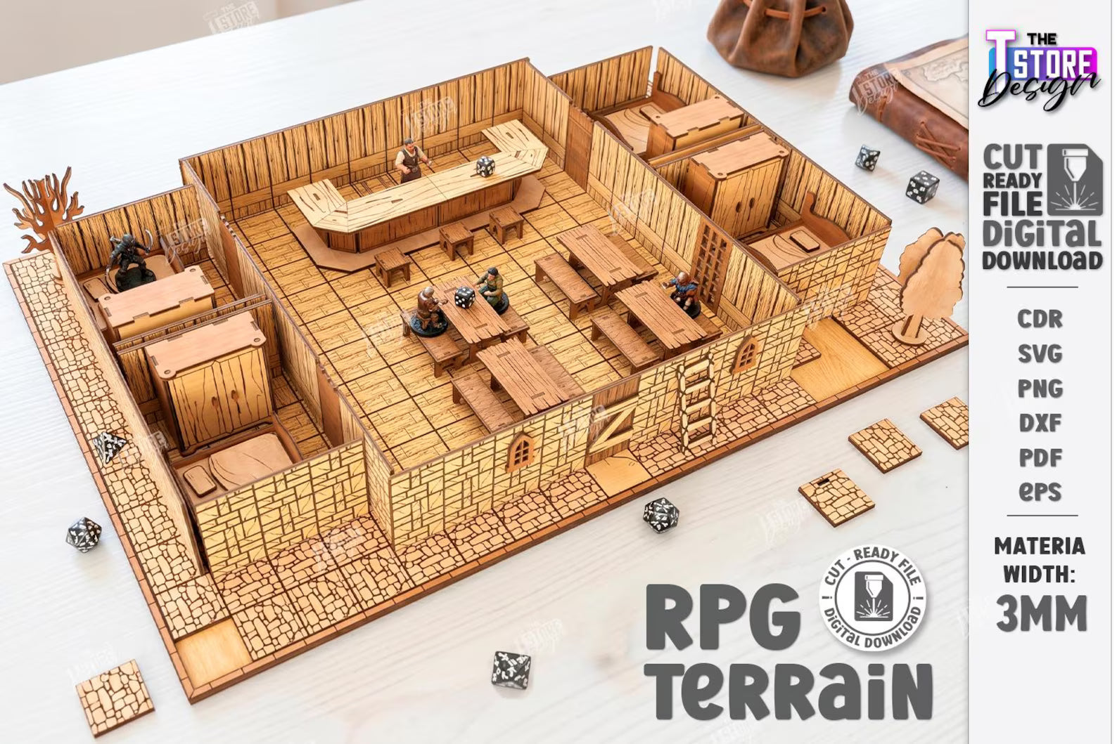 Cut Hive Fantasy Dungeon Laser Cut Bundle - 120 Designs