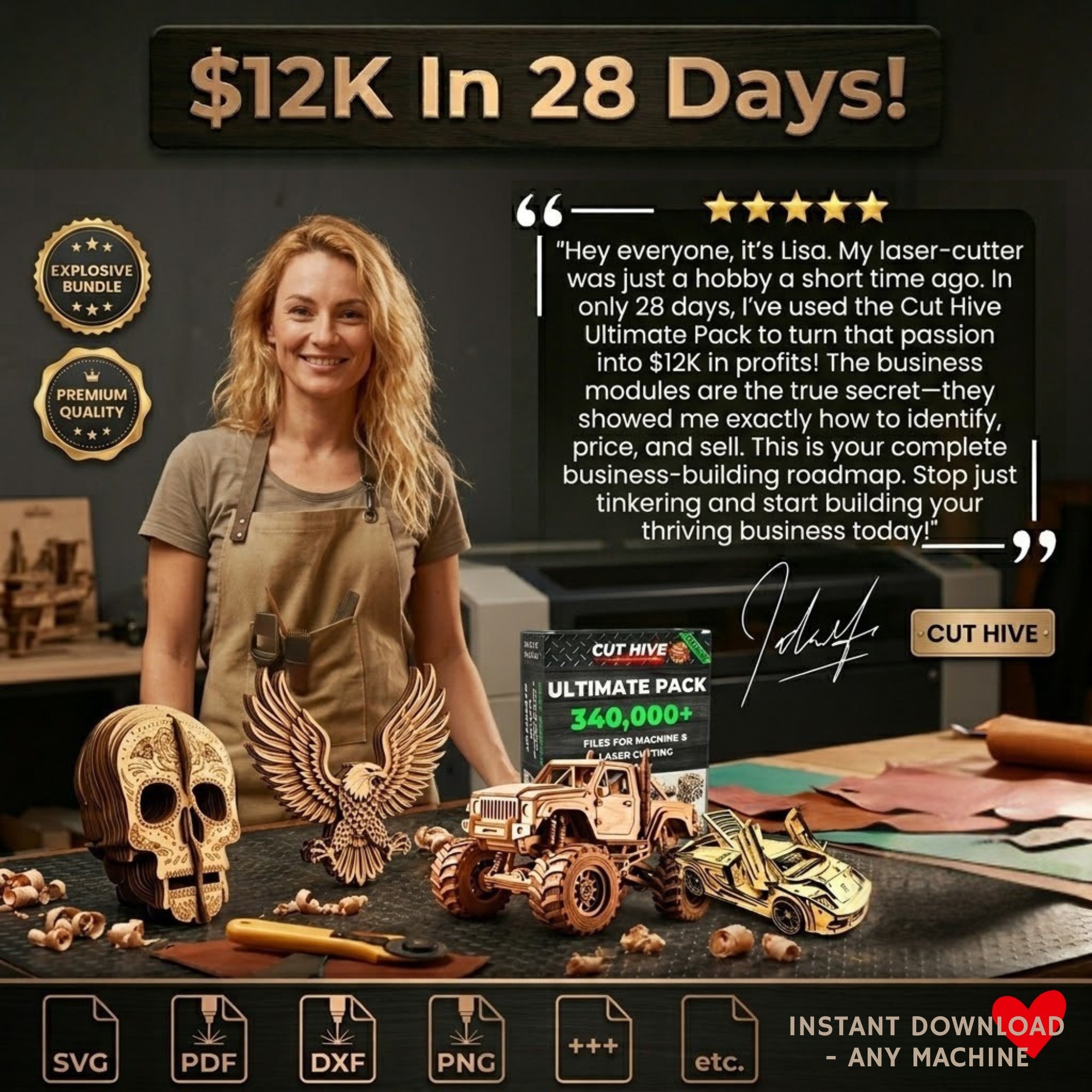 The Complete Cut Hive Business System: Ultimate Course + Profit Bundle - Everything Included - Cut Hive