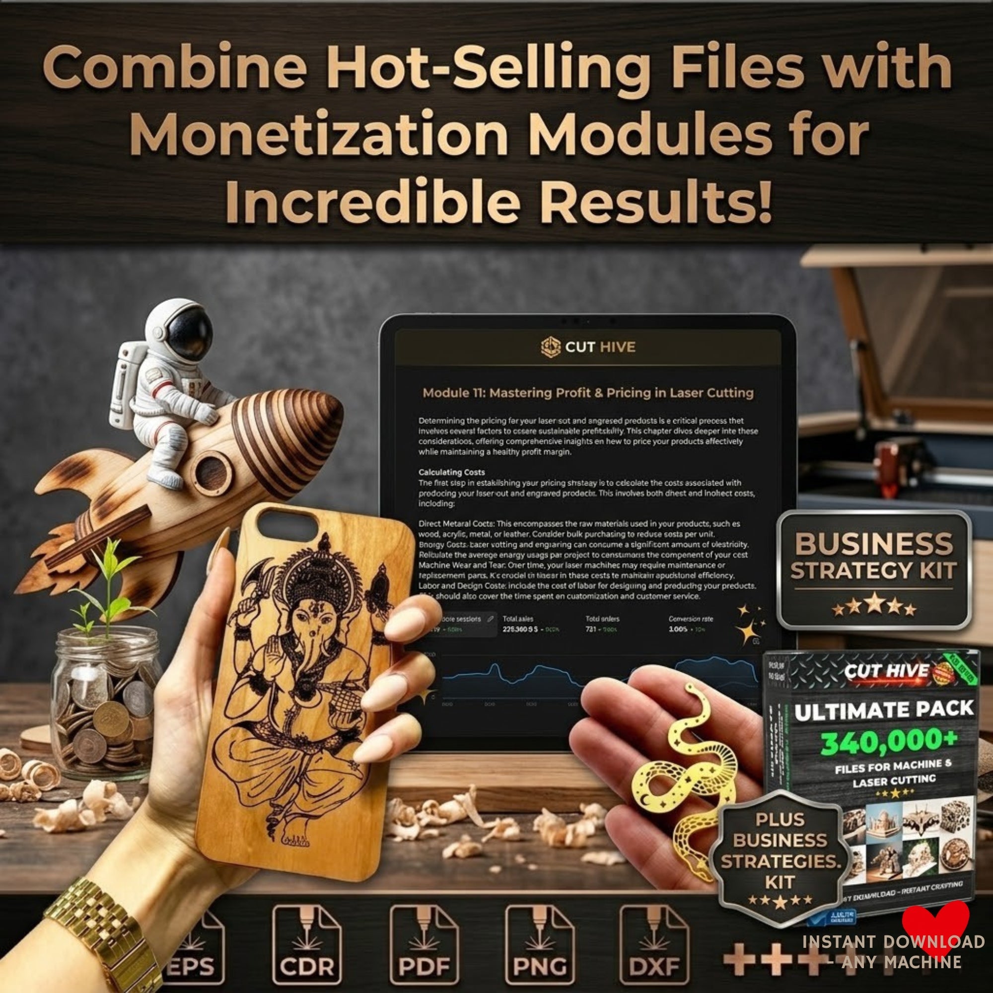 The Complete Cut Hive Business System: Ultimate Course + Profit Bundle - Everything Included - Cut Hive