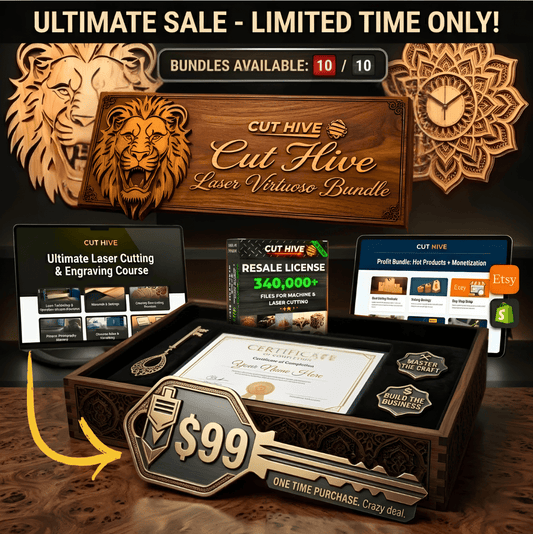 The Laser Virtuoso Bundle: Full Ultimate Course + Full Profit Bundle + Full License + Full Ultimate Pack - Cut Hive